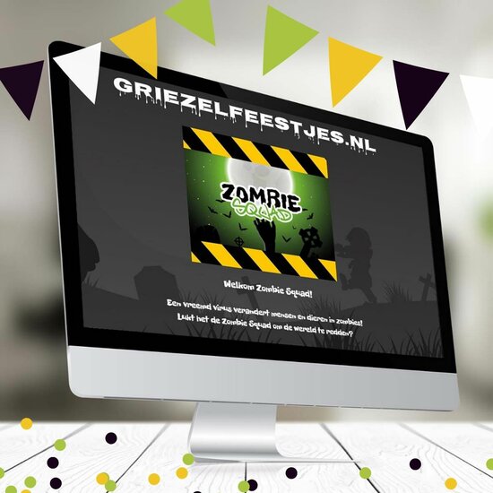 Interactief griezelfeestje met animaties Zombie Squad